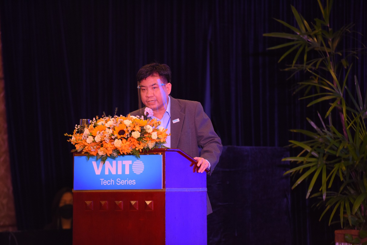 Hình 1: ông Trần Phúc Hồng – Phó Chủ tịch VNITO, giám đốc điều hành TMA Innovation phát biểu khai mạc chương trình