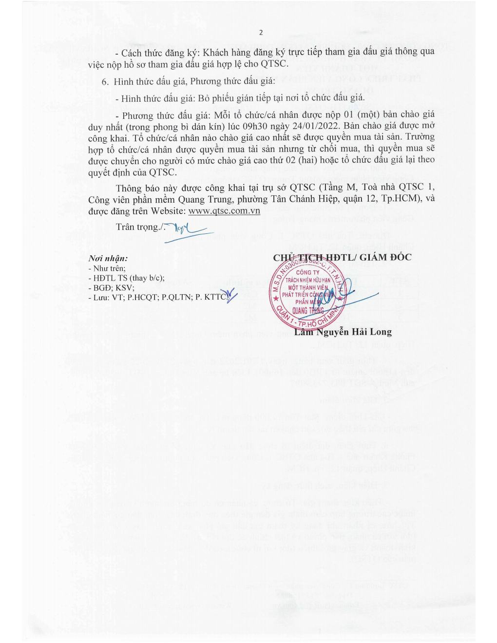 Thông báo v/v Bán thanh lý mái tôn và trụ Inox