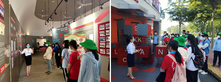 Tham quan và nghe giới thiệu tại Bảo tàng QTSC