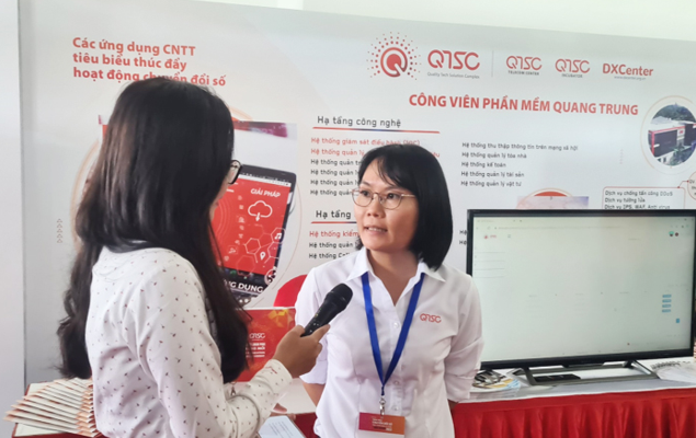 QTSC introduced digital transformation solutions at the “Digital Transformation Week for Regional Economic Development - Hau Giang 2022" taking place from July 07-09