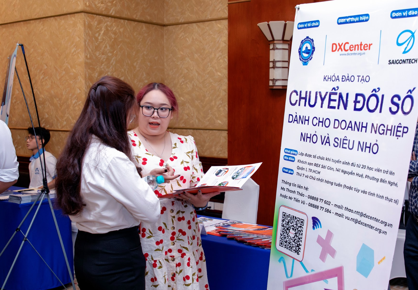 Gian hàng tư vấn giải pháp chuyển đổi số của QTSC, DXCenter