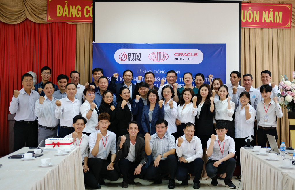 Ban lãnh đạo và đội ngũ triển khai dự án của Thái Tuấn và BTM Global Việt Nam