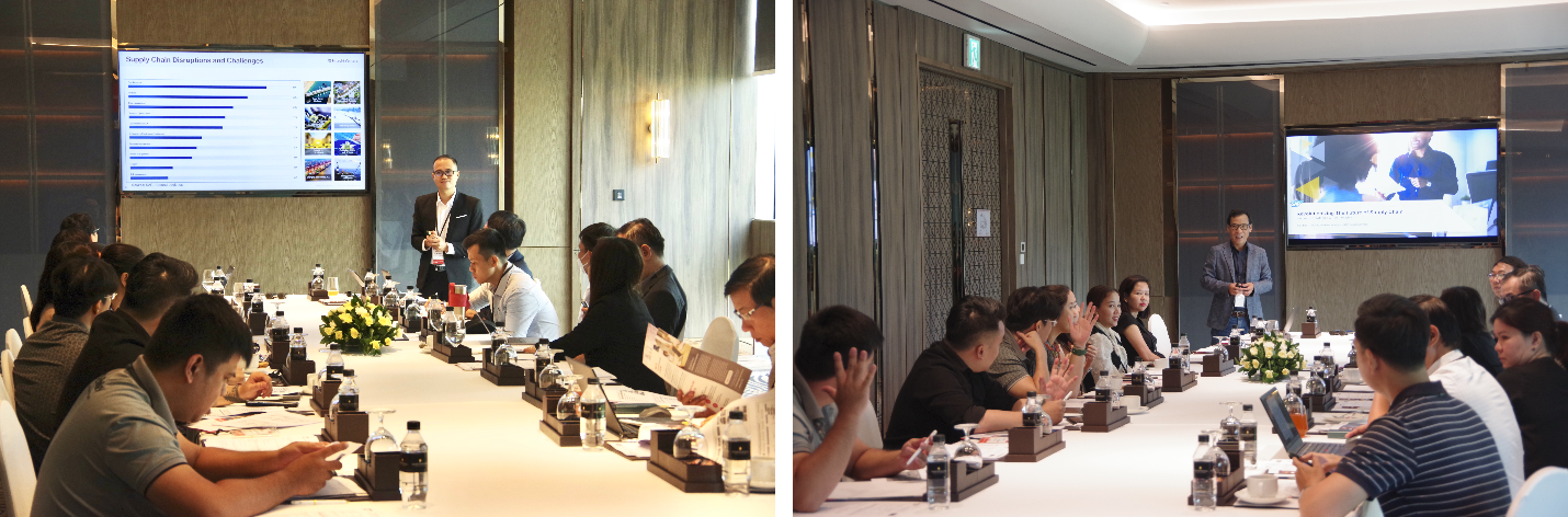 Experts of Hitachi Vantara Vietnam and SAP Vietnam shared during the Roundtable Meeting