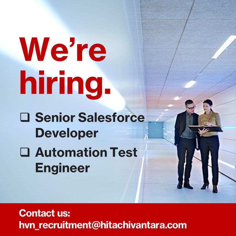 Hitachi Vantara is hiring Senior Salesforce Developer and Automation Test Engineer