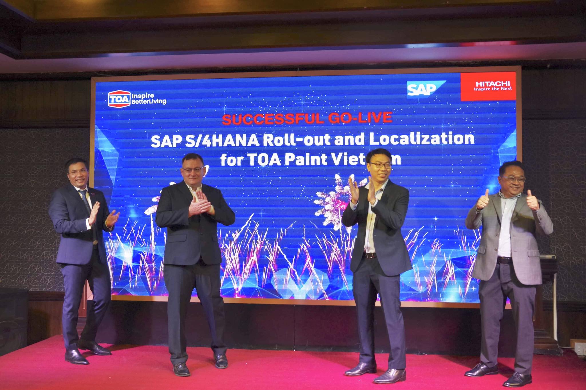 Buổi Golive Dự án triển khai giải pháp SAP S/4HANA thành công vào tháng 1 năm 2023