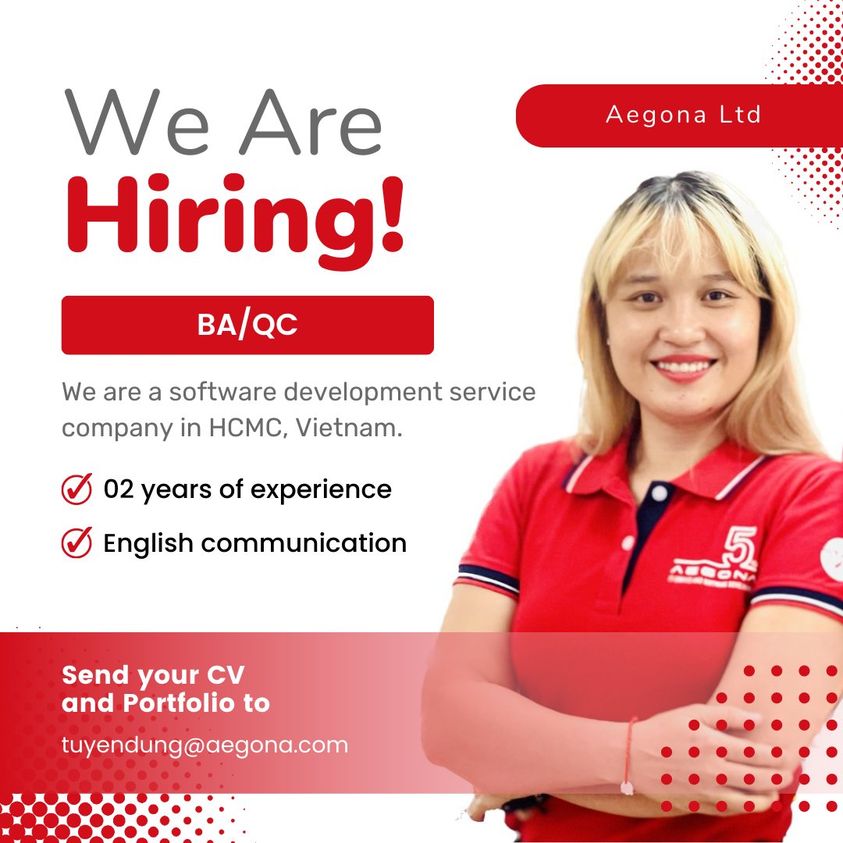 Aegona is hiring QC/BA Engineers