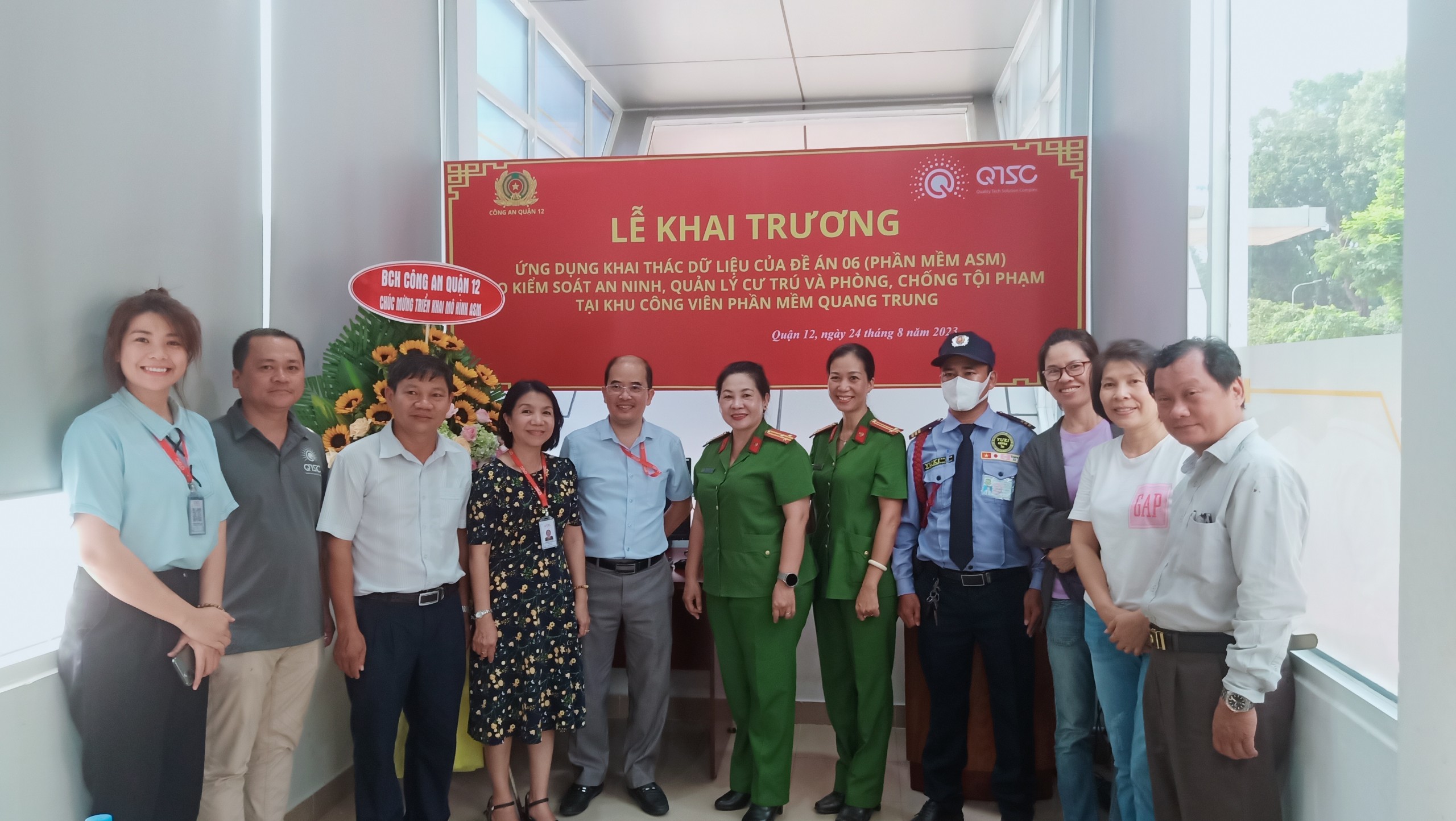 Một số hình ảnh buổi lễ khai trương phần mềm khai báo lưu trú trực tuyến ASM