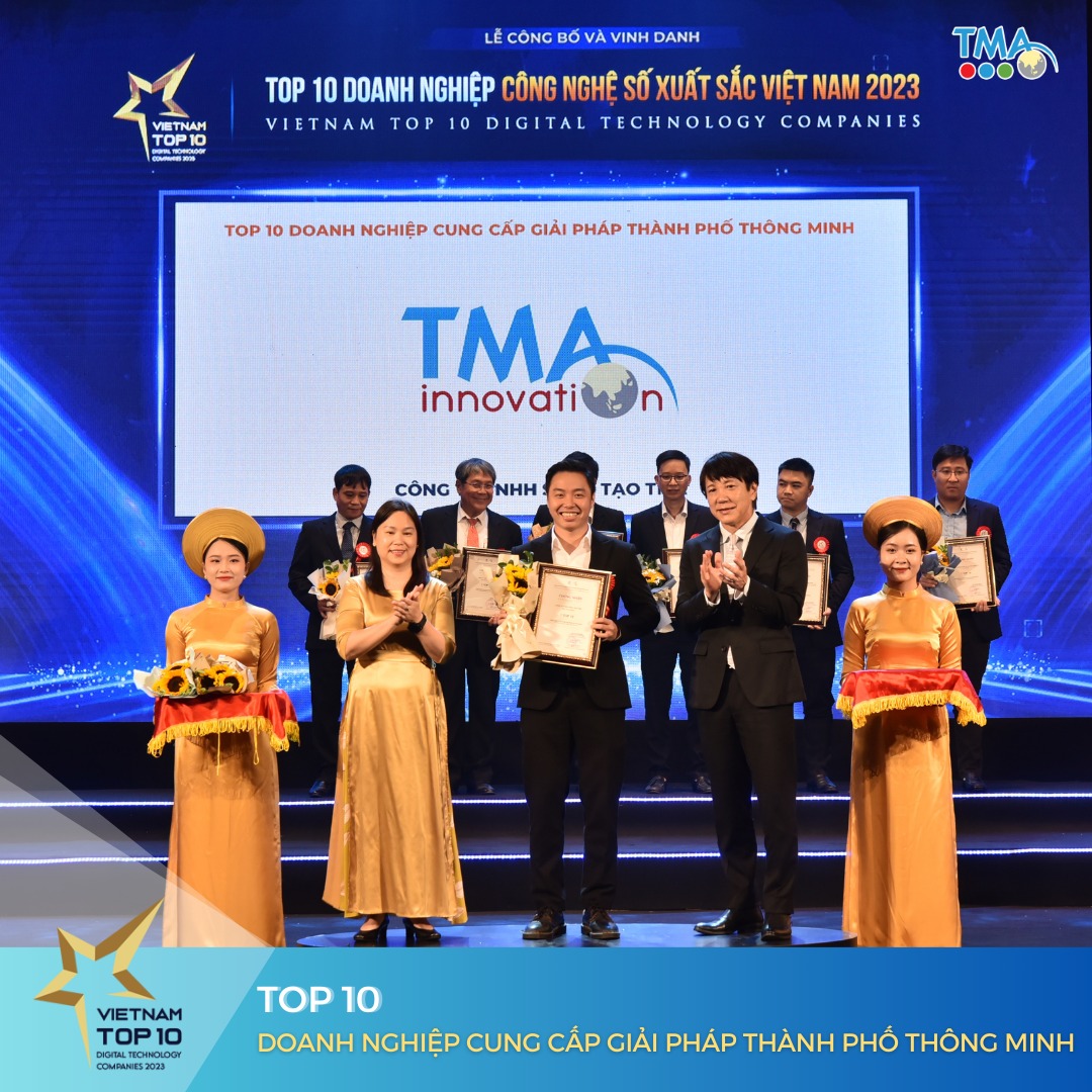 TMA tự hào được vinh danh tại 4 hạng mục thuộc “Top 10 doanh nghiệp số xuất sắc Việt Nam 2023” 