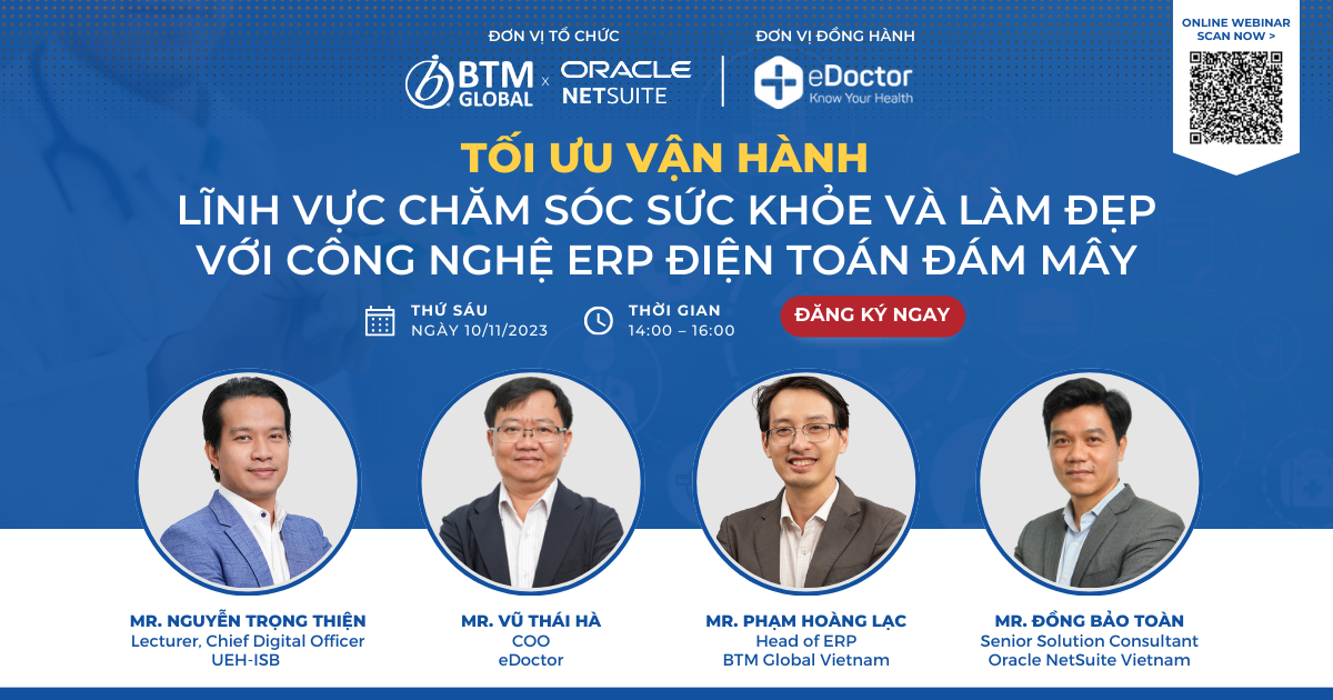 "Tối ưu vận hành lĩnh vực Chăm sóc sức khỏe và làm đẹp với công nghệ ERP Điện toán đám mây"
