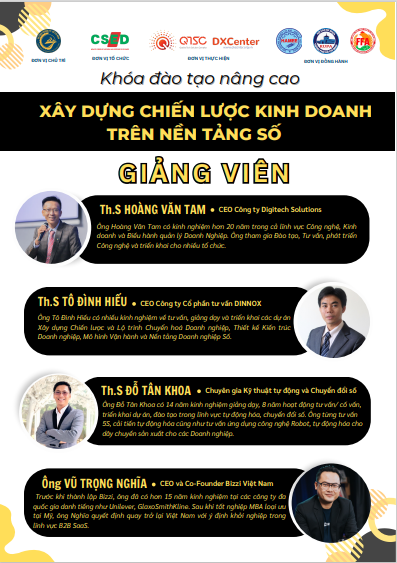 Mời tham gia khóa đào tạo Nâng Cao: “Xây dựng chiến lược Kinh doanh trên nền tảng số 2023”