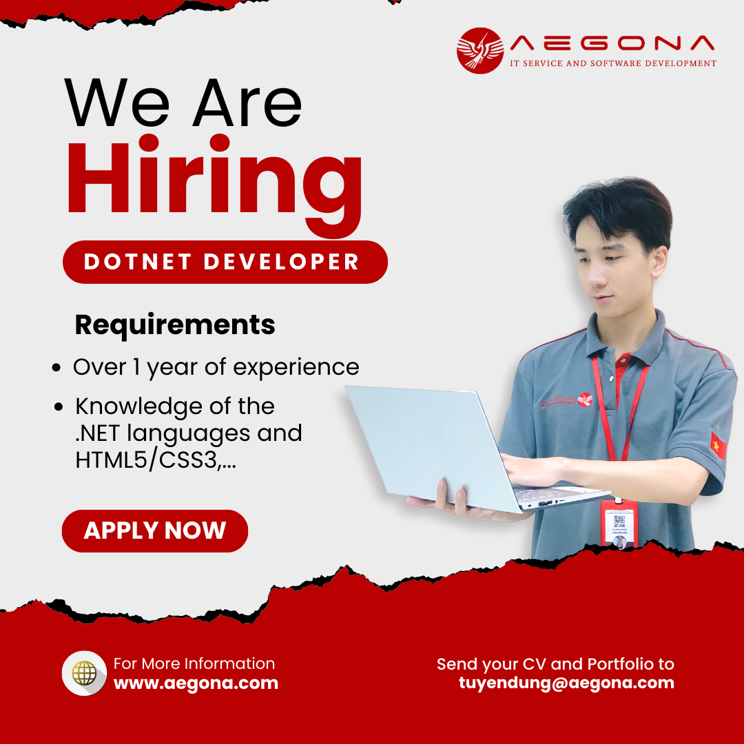Aegona tuyển gấp nhiều vị trí trong tháng 12/2023