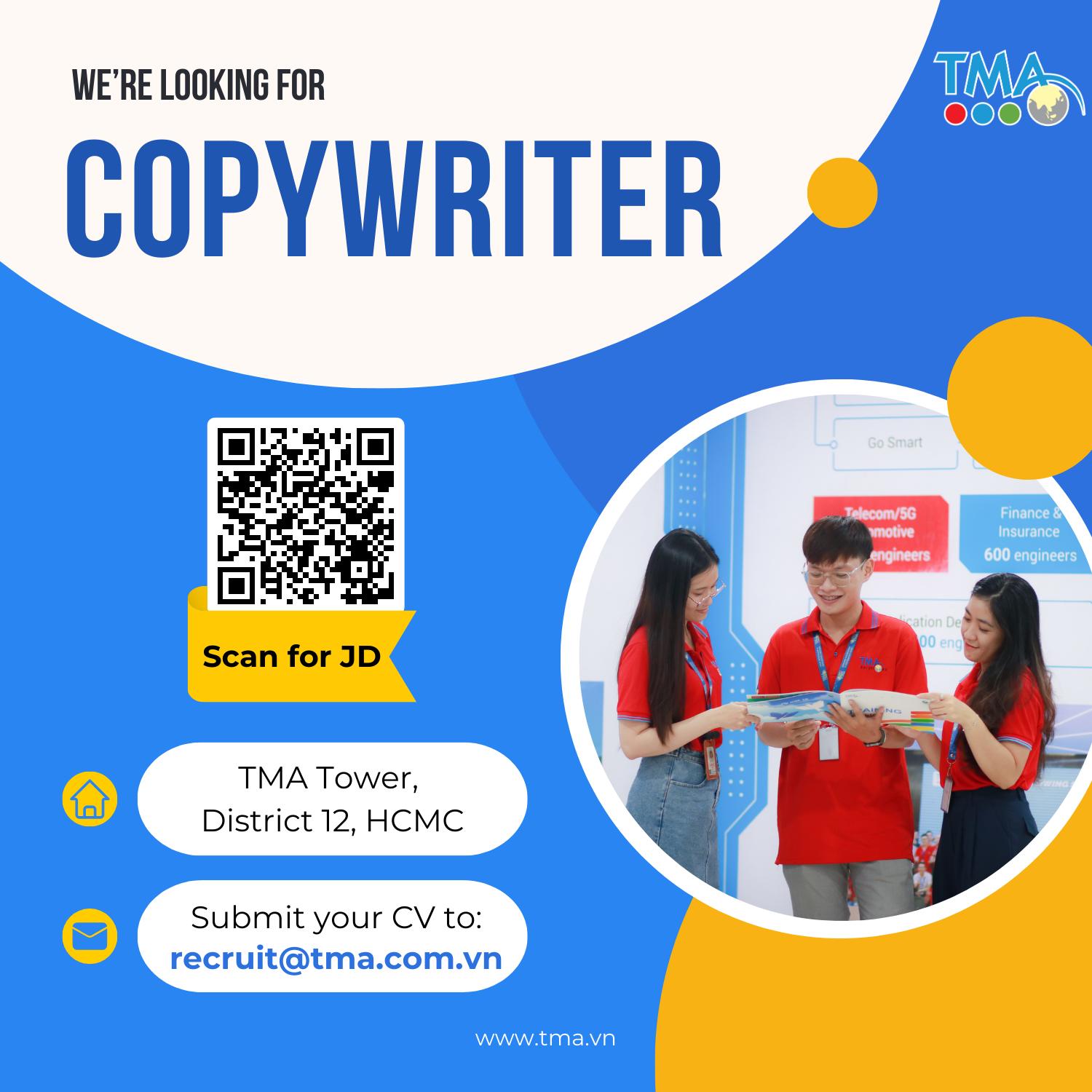 TMA Solutions tuyển dụng vị trí Copywriter