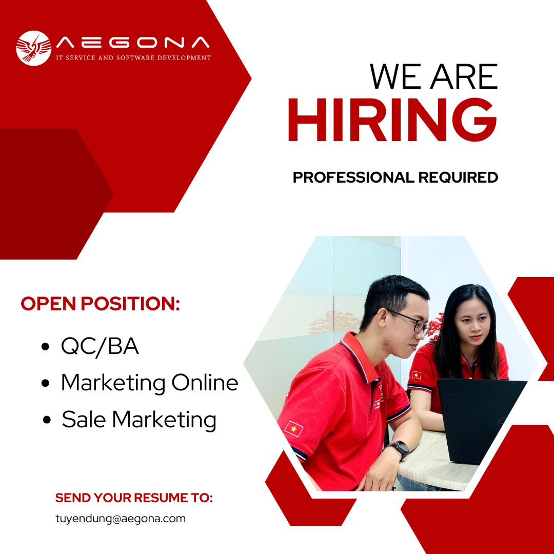 Aegona tuyển dụng các vị trí QC và Marketing