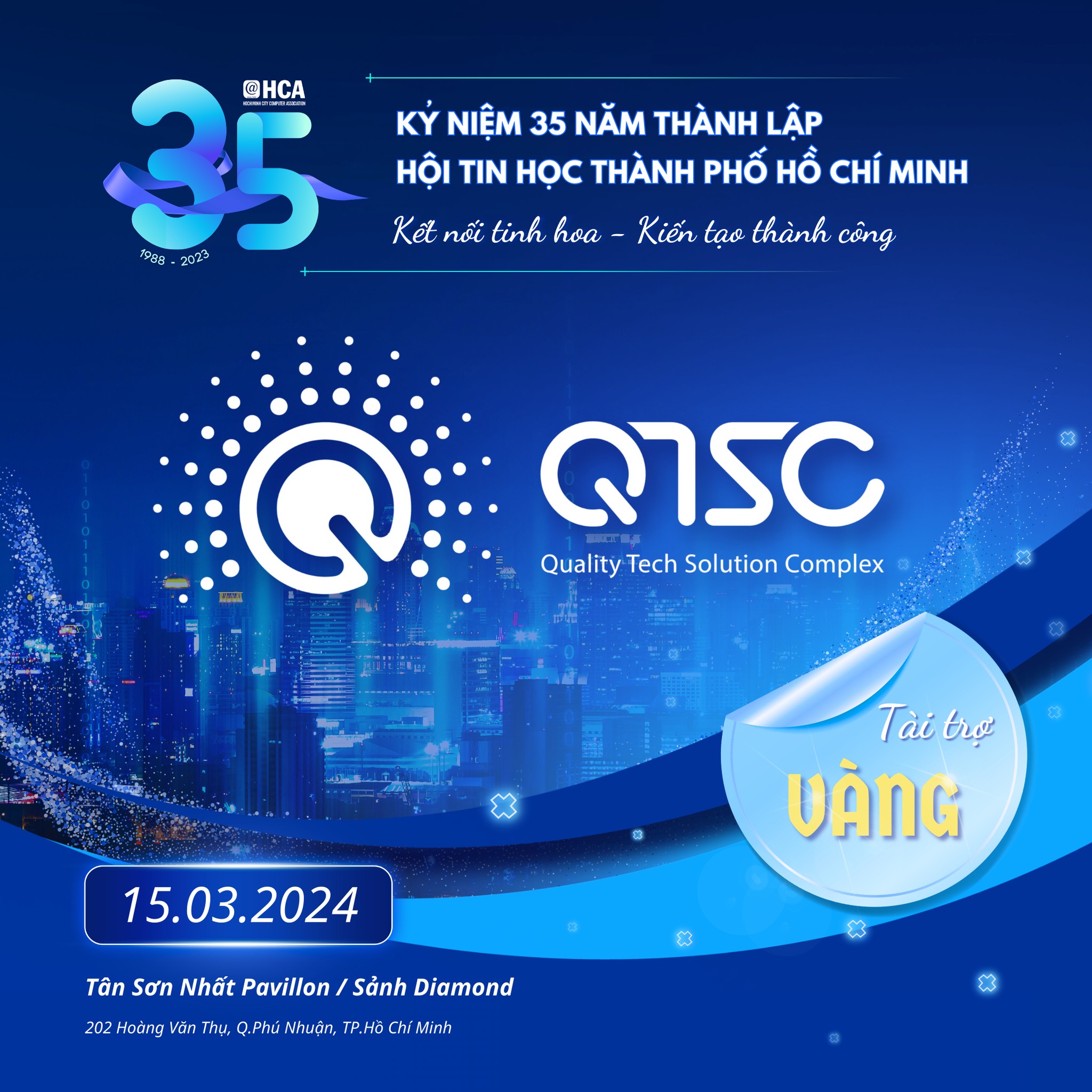 QTSC đồng hành và chúc mừng kỷ niệm 35 năm thành lập  Hội Tin học TP.HCM (HCA)