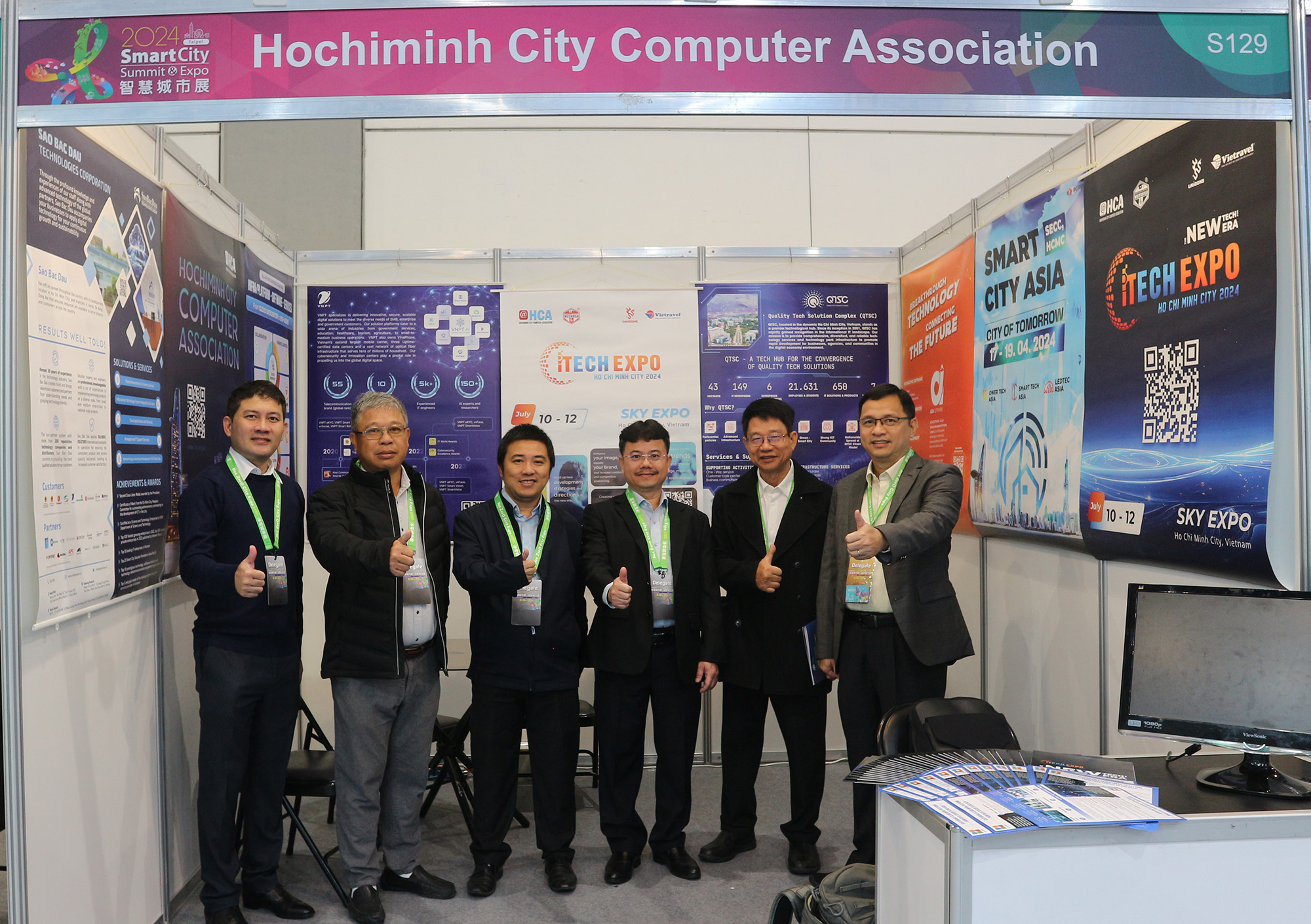 QTSC tham gia cùng Đoàn xúc tiến thương mại của Hội Tin học TP.HCM tham dự Triển lãm Smart City Summit & Expo 2024