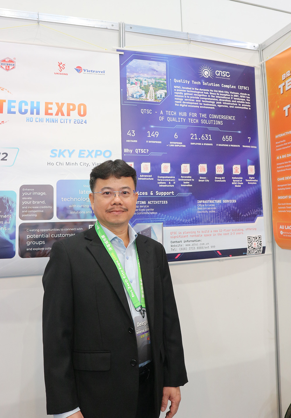 QTSC tham gia cùng Đoàn xúc tiến thương mại của Hội Tin học TP.HCM tham dự Triển lãm Smart City Summit & Expo 2024