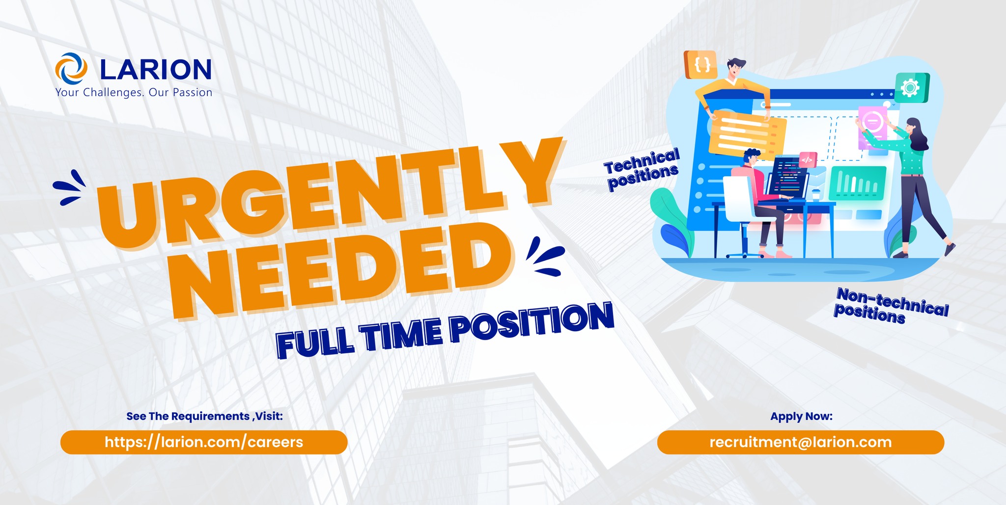 Job opportunities at LARION