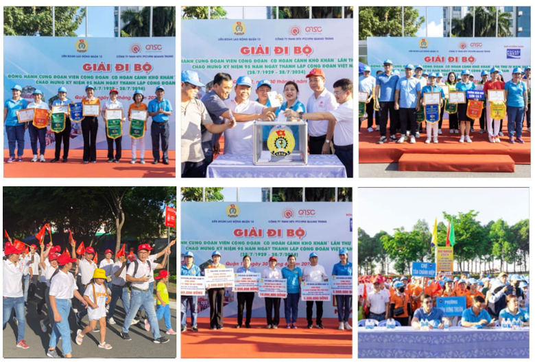 QTSC phối hợp tổ chức chương trình “Đi bộ đồng hành cùng đoàn viên công đoàn có hoàn cảnh khó khăn” lần IV năm 2024