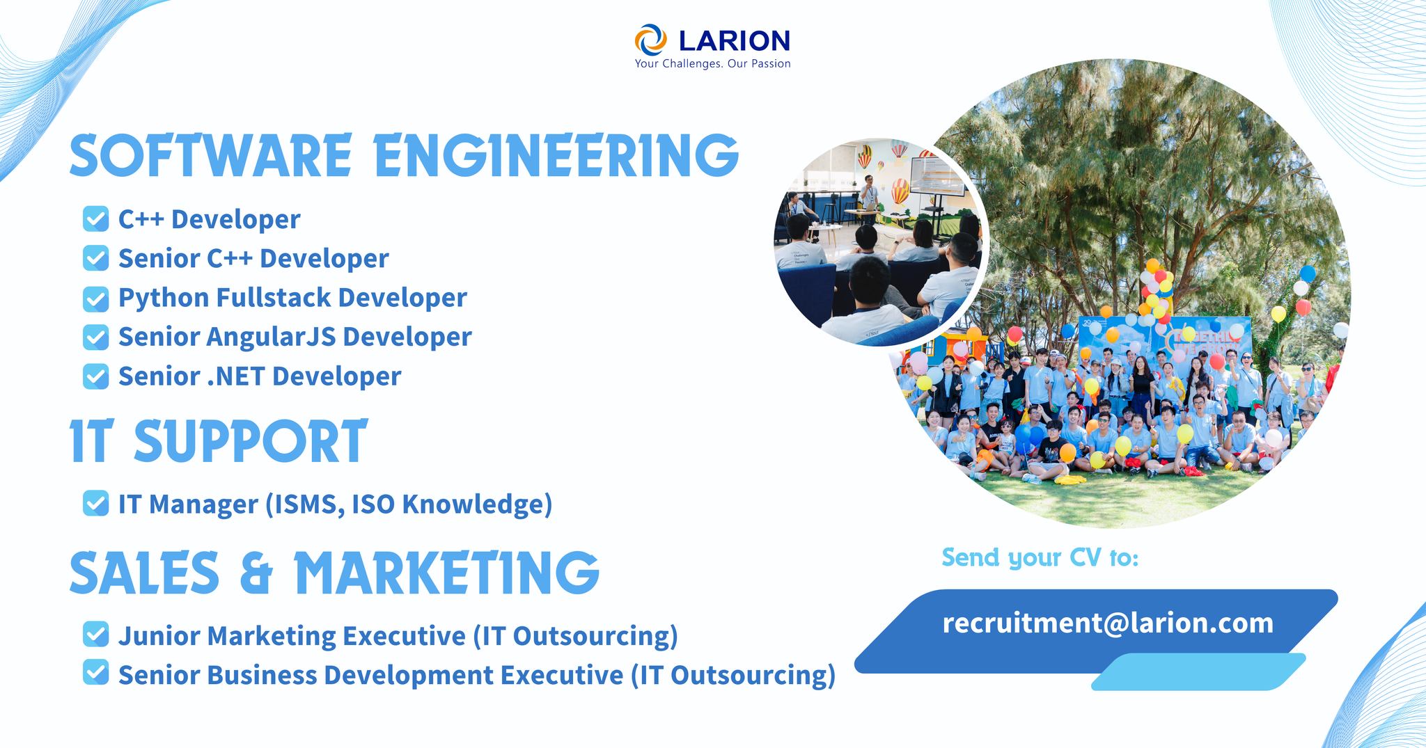 Hot jobs at Larion
