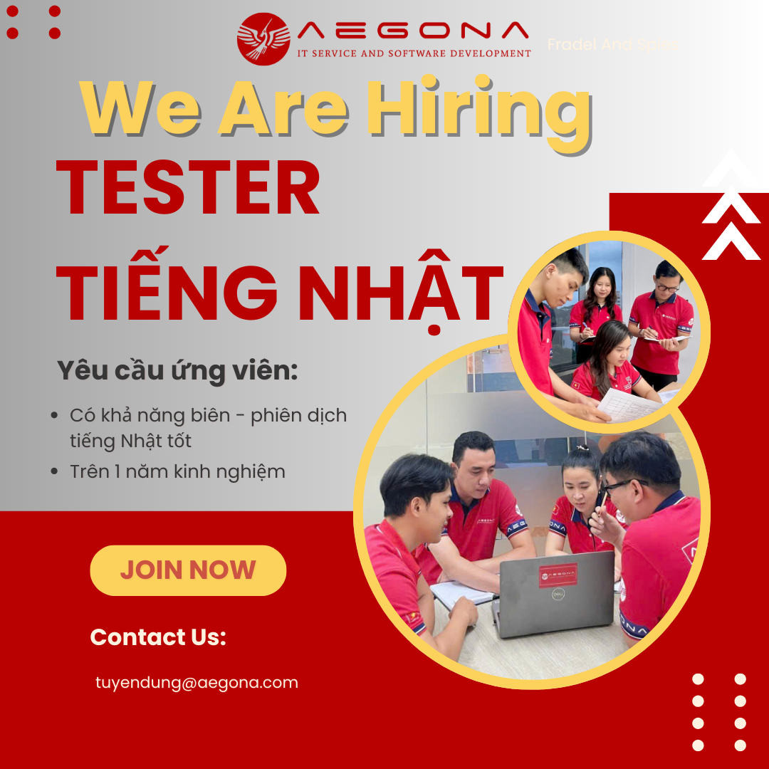 Aegona tuyển dụng vị trí Test tiếng Nhật