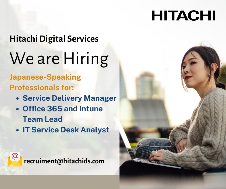 Hitachi Digital Services - VDC tuyển dụng vị trí Japanese-Speaking Professional
