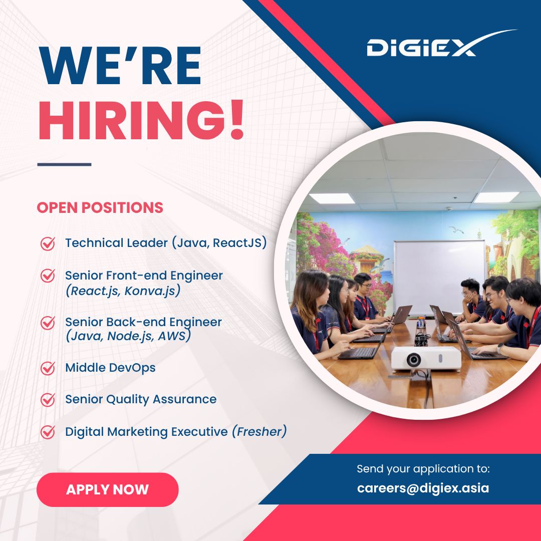DigiEx Group tuyển dụng nhiều vị trí