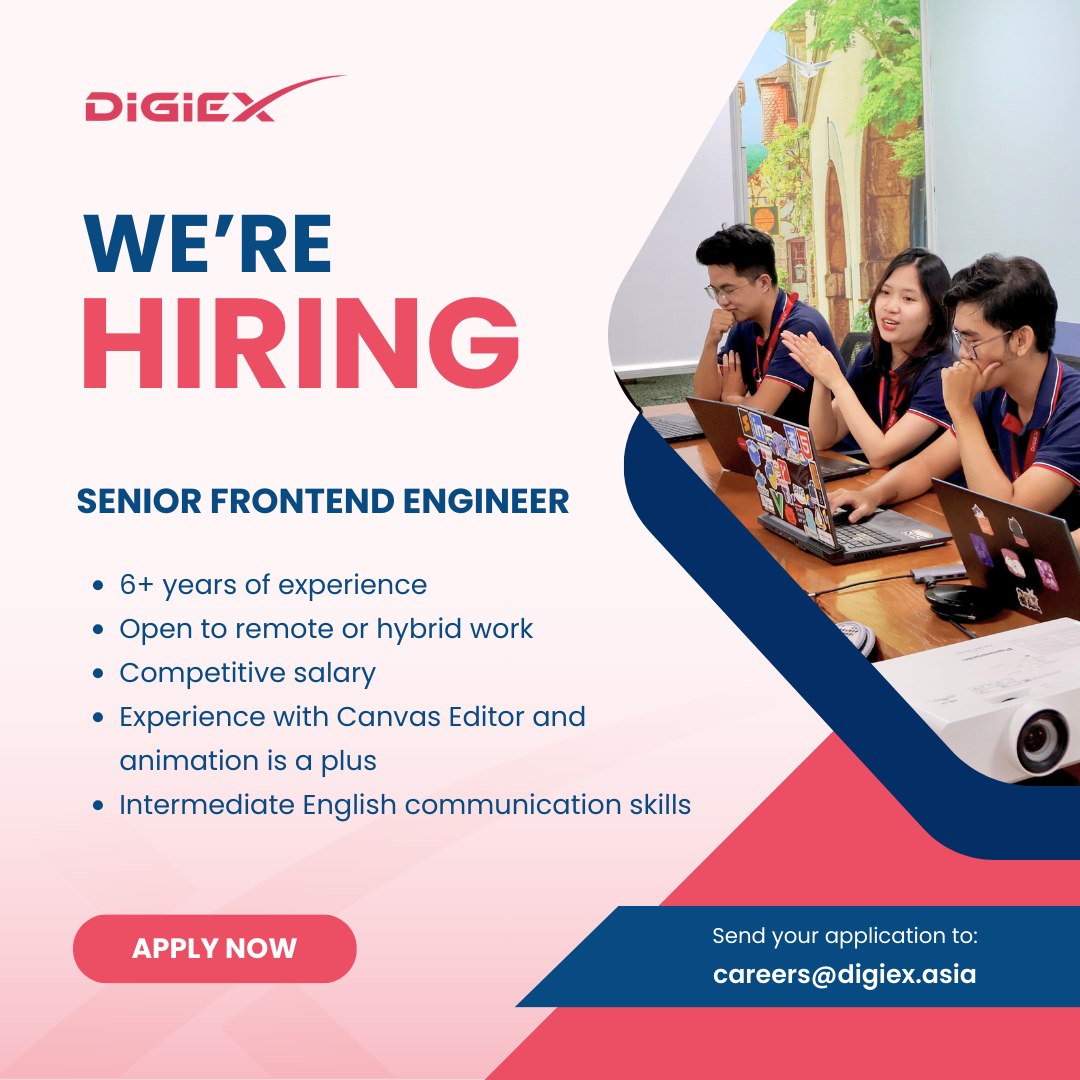 DigiEx Group is looking for Senior Frontend Engineer