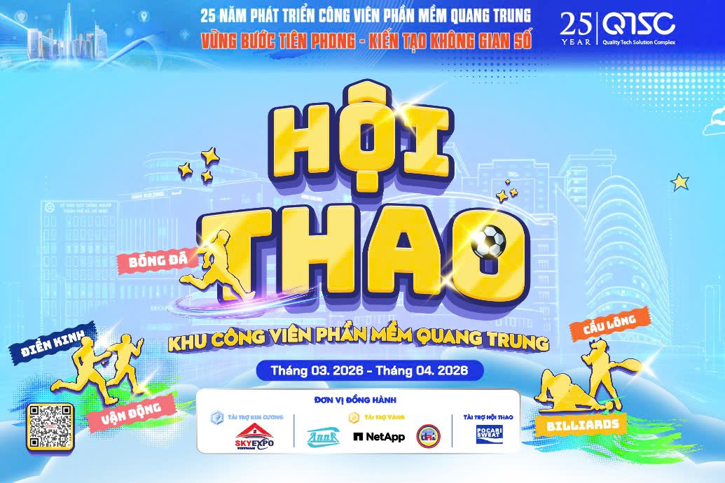 Mời tham dự Lễ khai mạc Hội thao Khu Công viên phần mềm Quang Trung năm 2026