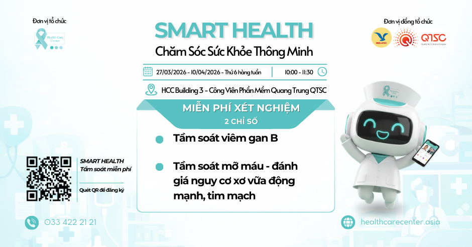 Mời tham gia chương trình xét nghiệm sức khỏe Smart Health tại QTSC