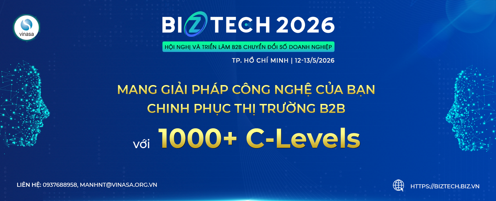 BIZTECH 2026 – Hội nghị & Triển lãm B2B Chuyển đổi số dành cho Doanh nghiệp