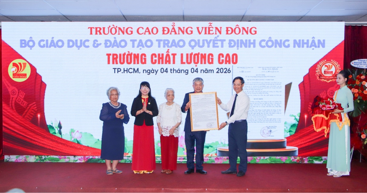 Trường Cao đẳng Viễn Đông đạt danh hiệu “Trường Cao đẳng Chất lượng cao”