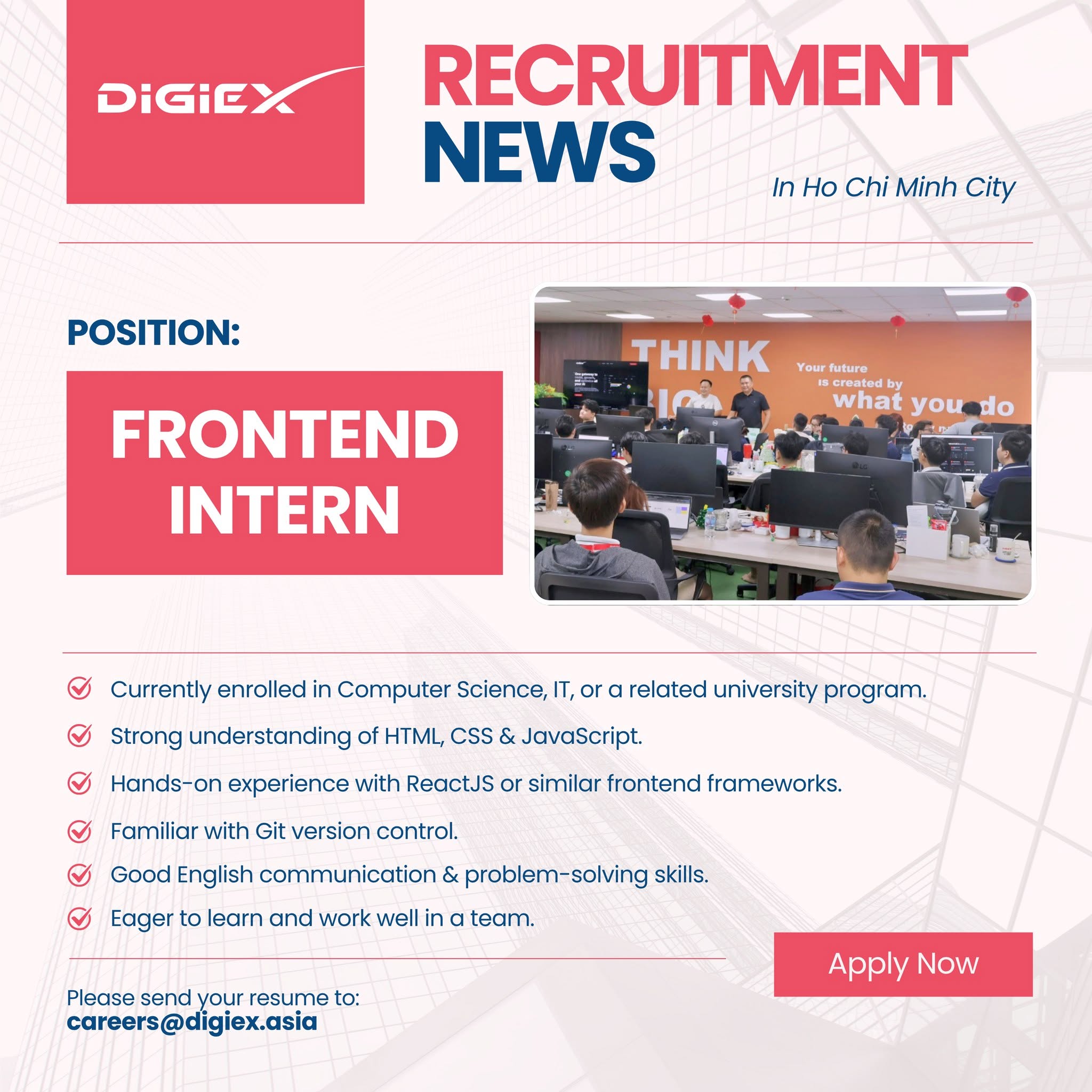DigiEx: Frontend Intern Hiring