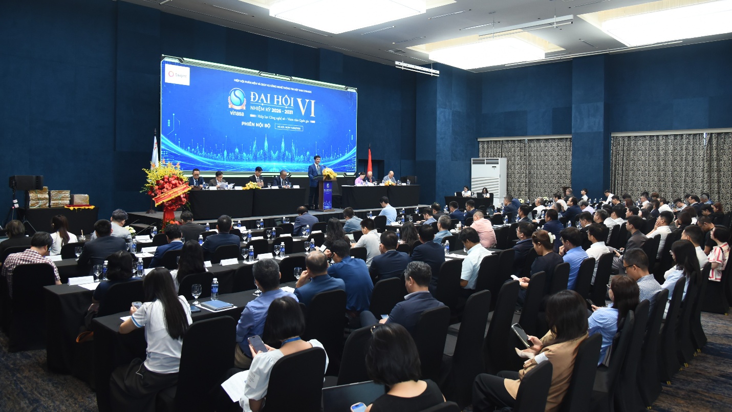 Quang cảnh Đại hội Đại biểu VINASA toàn quốc lần thứ VI (nhiệm kỳ 2026 - 2031)