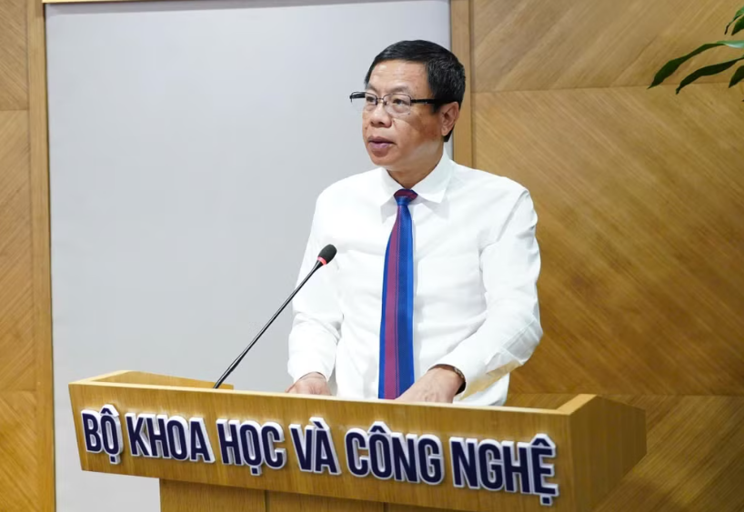 Thứ trưởng Bộ Khoa học và Công nghệ Lê Xuân Định phát biểu tại buổi lễ. (Ảnh: Bộ Khoa học và Công nghệ)