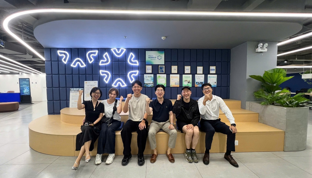 The delegation visits Soihub – the Open Innovation Center